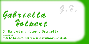 gabriella holpert business card